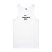 Mens Singlet Black Logo